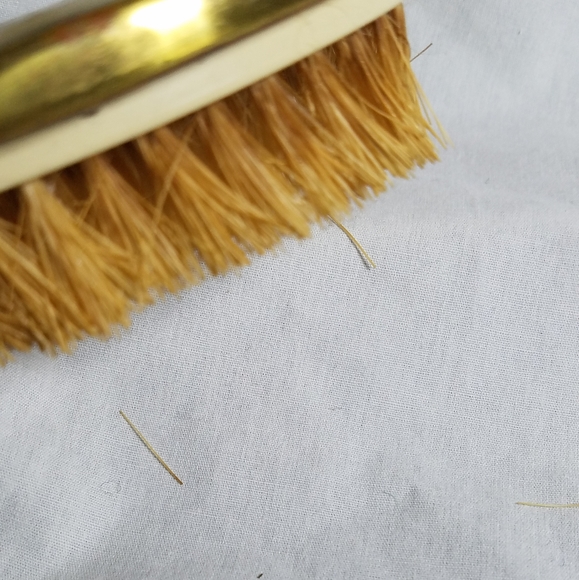 Vintage Vanity Set: Mirror, Brush & Hair Receiver - Picture 9 of 15